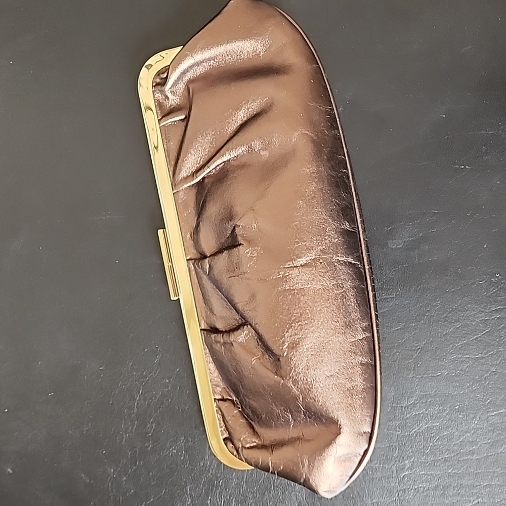 Giani Bernini Bronze Brown Metallic Small Clutch Purse